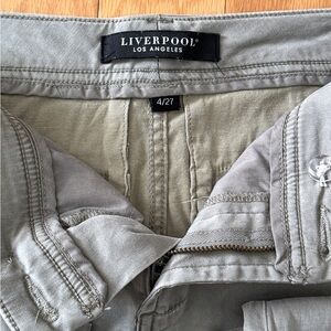 Liverpool Los Angeles Light Gray-Green Pants - Size 4